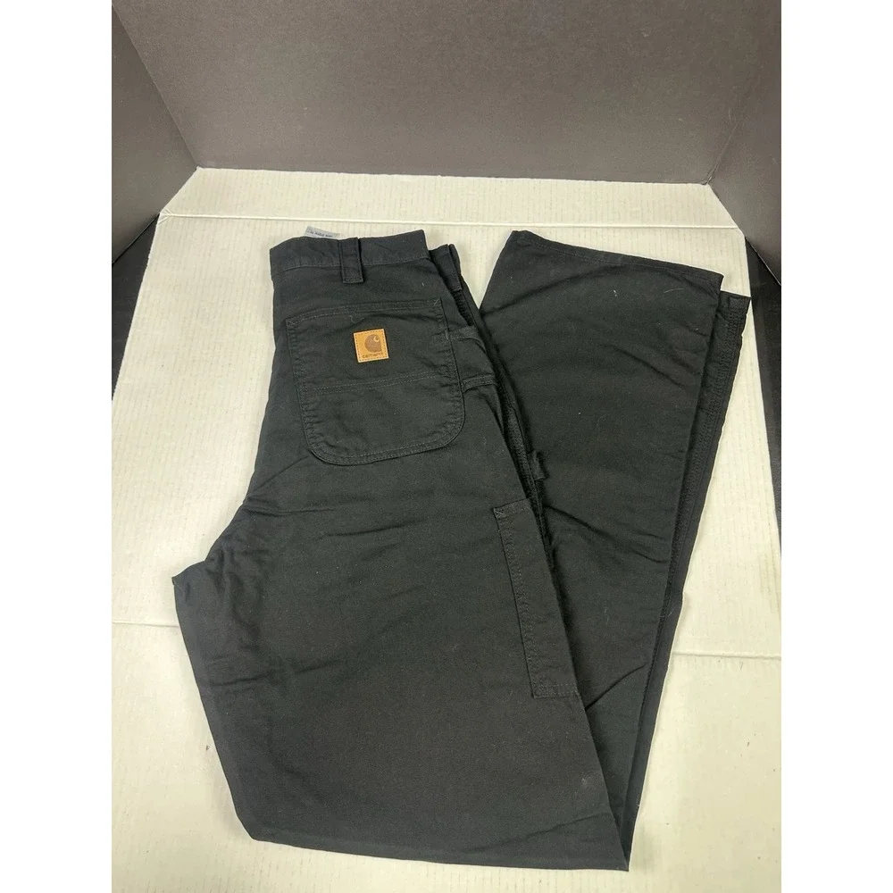 NWT Carhartt B151 BLK Pants Men's 34x36 Black Loose Original Fit Carpenter Work - Picture 1 of 7